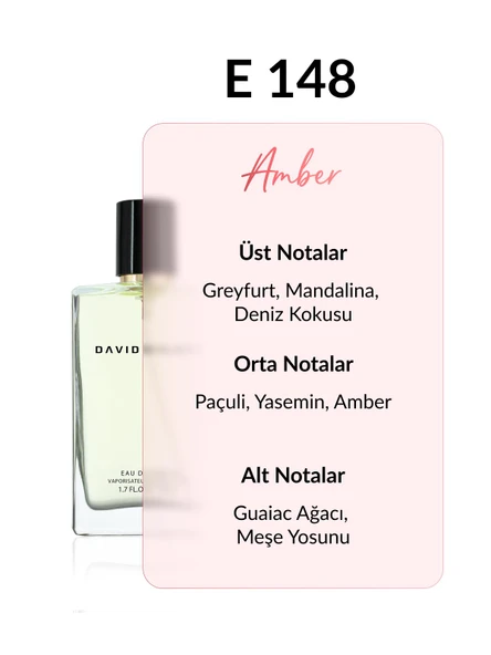 David Walker FUNN E148 Exclusive 50ML Erkek Parfüm | Amber - Resim 2