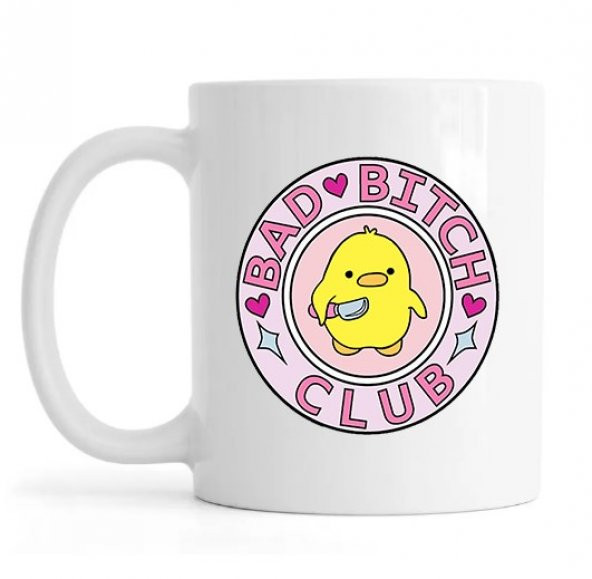 Bad Bitch Club Baskılı Kahve Kupası