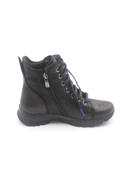 Mammamia 4335LX Hakiki Deri Kadın Nubuk Bot - Resim 11