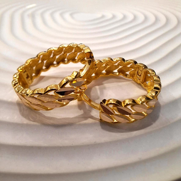 14 Ayar Altın Halka Küpe Sarı Ziynet Gold ZG2143 - 1