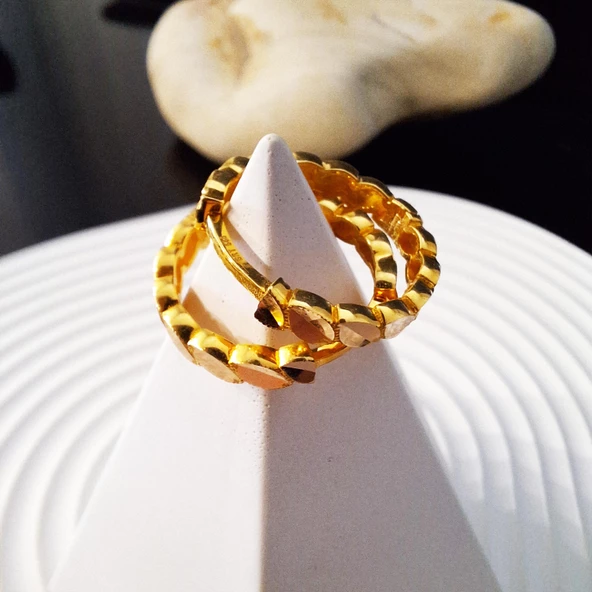 14 Ayar Altın Halka Küpe Sarı Ziynet Gold ZG2135 - 4