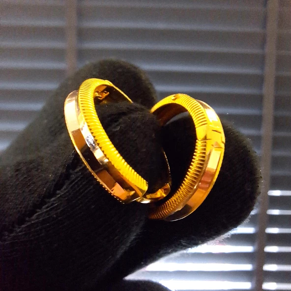 14 Ayar Altın Halka Küpe Sarı Ziynet Gold ZG2141 - 5