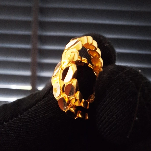 14 Ayar Altın Halka Küpe Sarı Ziynet Gold ZG2135 - 6