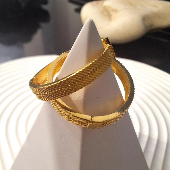 14 Ayar Altın Halka Küpe Sarı Ziynet Gold ZG2136 - 5