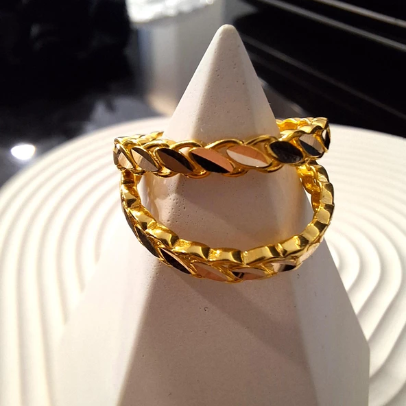 14 Ayar Altın Halka Küpe Sarı Ziynet Gold ZG2144 - 4