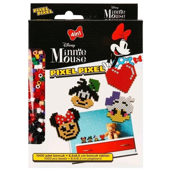 4in1 Disney Minnie Mouse Pixel Pixel Boncuk Aktivite ve Oyuncak Seti - 4