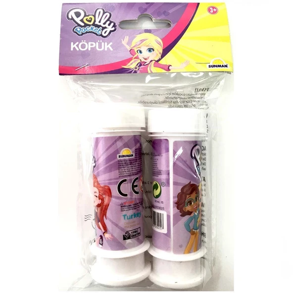 Polly Pocket Temalı 2'li Köpük Baloncuk - 2