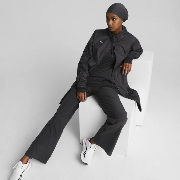 Puma 521791-01 Modest Activewear Rain Jkt Uzun Kadın Mont Yağmurluk Kadın Kaban - 5