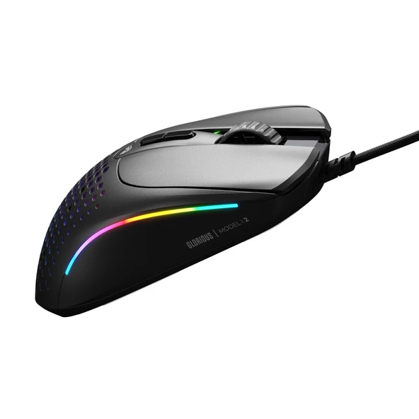 Glorious Model I 2 66 Gram 9 Düğmeli Kablolu Oyuncu Mouse Siyah - 2