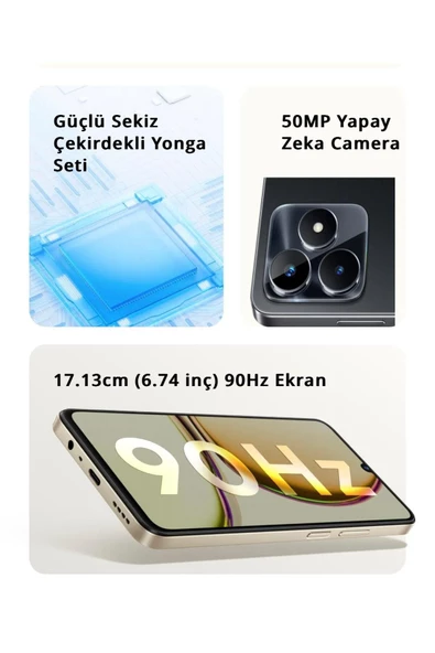 Realme C53 8/256 GB Mighty Black Akıllı Cep Telefonu (Türkiye Garantili) - 5