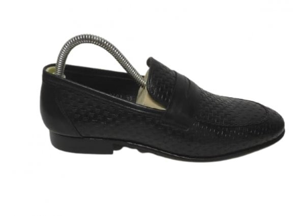 Arasleather Allen Edmonds 04539 Hakiki Deri Kösele Taban Siyah Erkek Ayakkabı