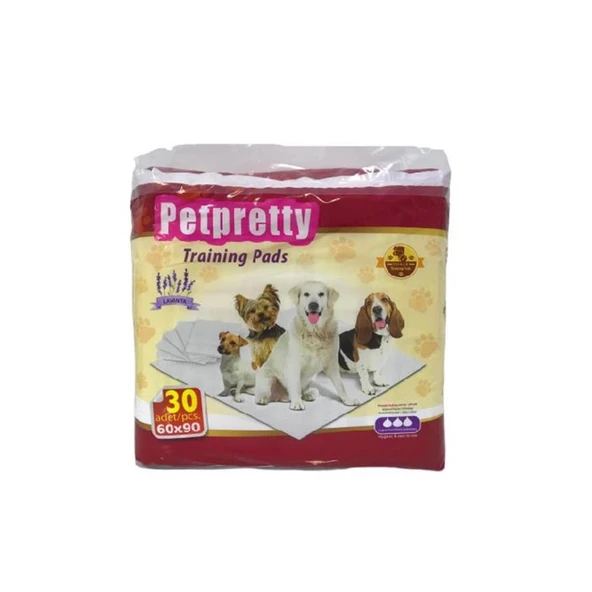 Pet Pretty Lavantalı Çiş Pedi 30 Adet 60x90cm ürün görseli
