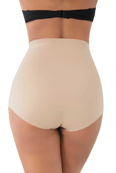 Kadın Lazer Kesim  İnceltici ve Toparlayıcı  Slip Külot Korse 3'lü Set - 3