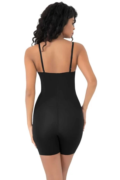 Kadın Lazer Kesim İnceltici ve Toparlayıcı Tam Boy Askılı Korse - Resim 7