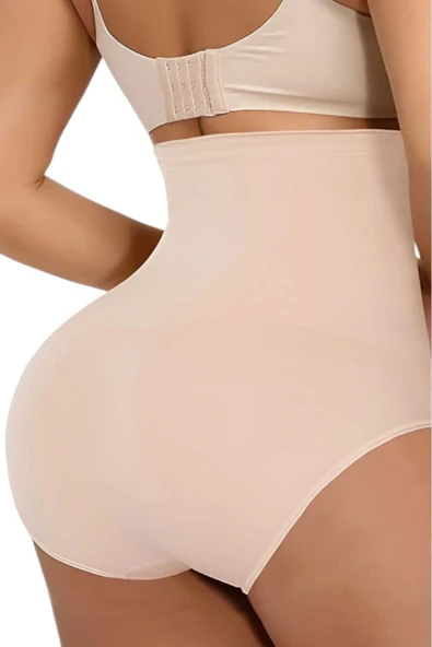 Kadın Toparlayıcı Dikişsiz Yüksek Bel Slip Korse - 8