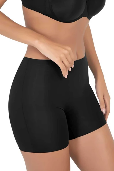 Kadın Lazer Kesim İnceltici ve Toparlayıcı Yüksek Bel Boxer Korse - Resim 2