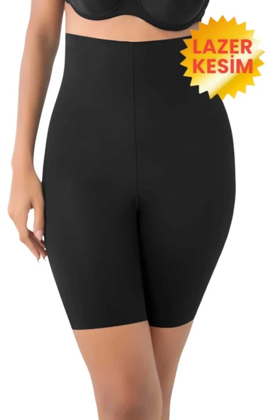 Kadın Dikişsiz İnceltici ve Toparlayıcı Lazer Kesim Yüksek Bel Paçalı Korse 2'li Set - Resim 4