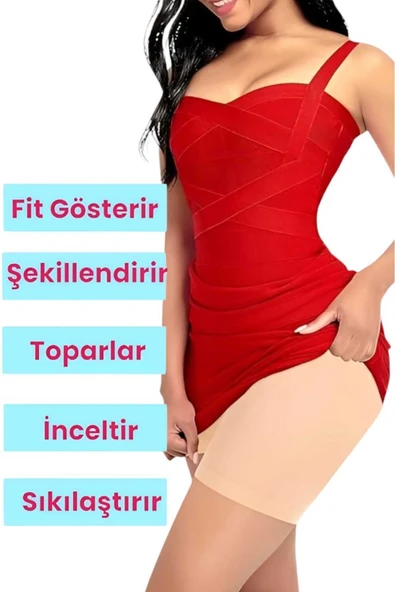 Kadın Dikişsiz İnce Askılı Toparlayıcı Tam Boy Korse - 2