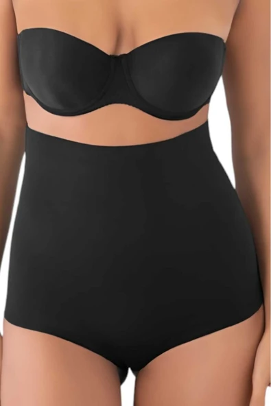 Kadın Lazer Kesim  İnceltici ve Toparlayıcı Yüksek Bel Slip Korse 2'li Set - Resim 4