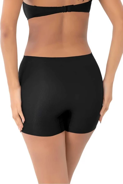 Kadın Lazer Kesim İnceltici ve Toparlayıcı Yüksek Bel Boxer Korse - Resim 6