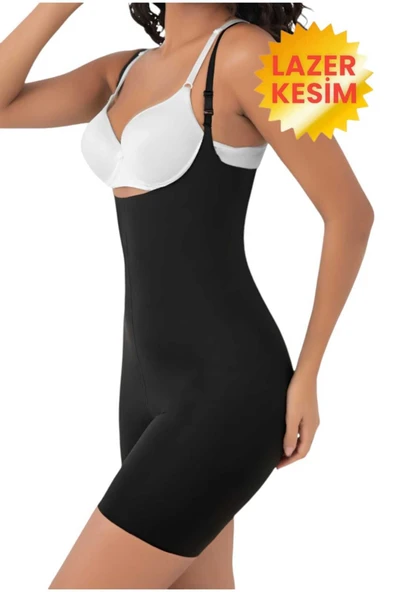 Kadın Lazer Kesim İnceltici ve Toparlayıcı Tam Boy Askılı Korse ürün görseli