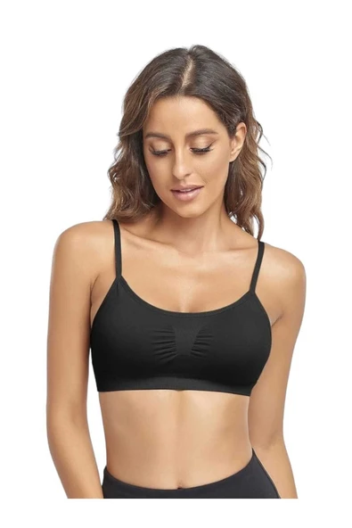 Kadın İnce Askılı Pedli Büstiyer Sütyen - 3