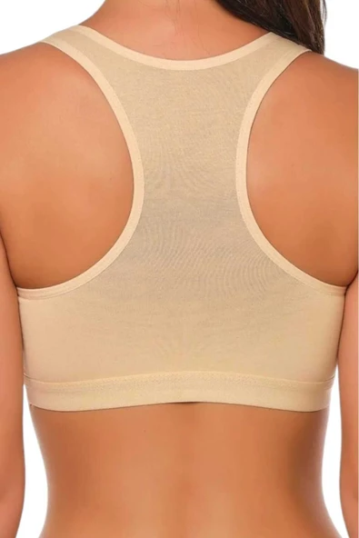 Kadın Kalın Askılı Pedli Rambo Büstiyer Sporcu Atlet 3'lü Set - 6