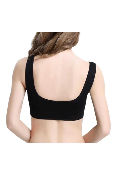 Kadın Kalın Askılı Pedli Büstiyer Sütyen 3 Adet - 6