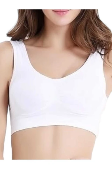 Kadın Kalın Askılı Pedli Büstiyer Sütyen 3 Adet - 3