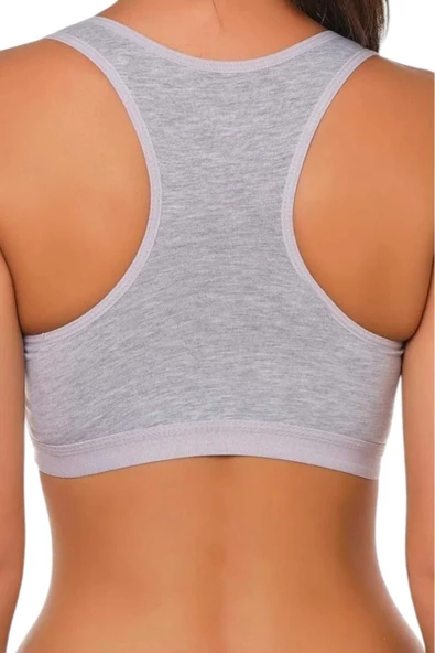 Kadın Kalın Askılı Pedli Rambo Büstiyer Sporcu Atlet 3'lü Set - 7