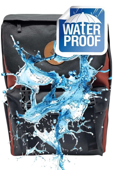 Unisex Su Geçirmez Günlük Kullanım Sırt Çantası - 2