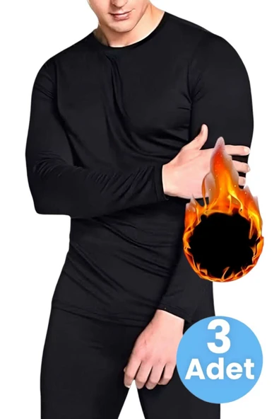 Erkek 3'lü Termal Alt Üst İçlik Takımı - 4