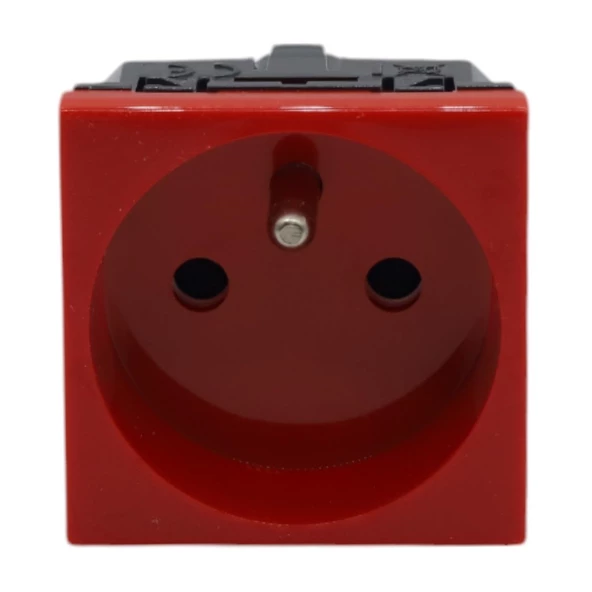 LEGRAND UPS PRİZİ 45X45 TEKLİ SİSTEM ARMADA RED (10'LU PAKET ) - 3