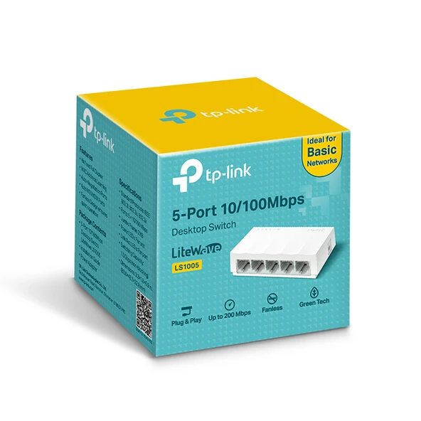 Tp-Link LS1005 5 Port 10/100 Switch Plastik Kasa - 6