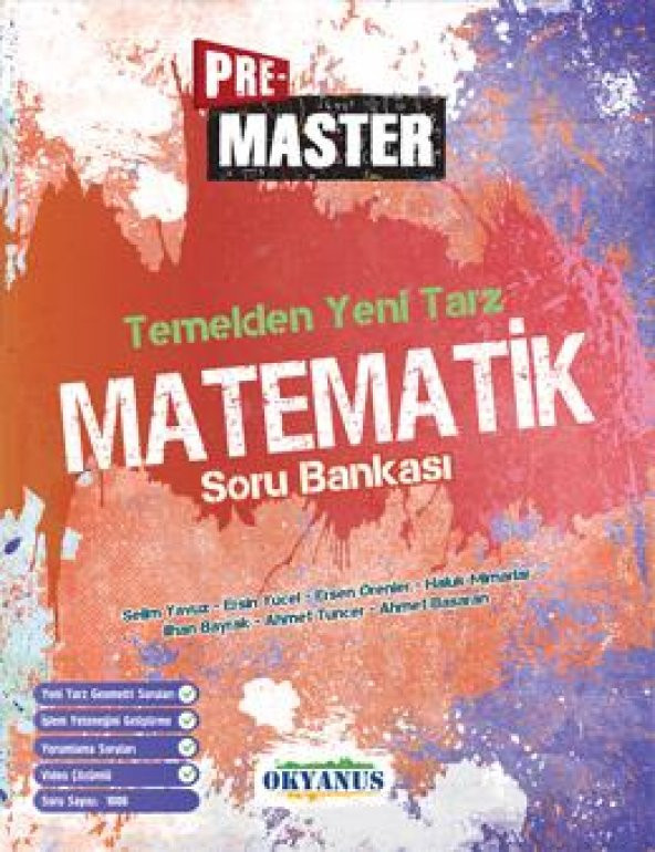 Pre Master Temelden Yeni Tarz Matematik Soru Bankası Okyanus Yayınları