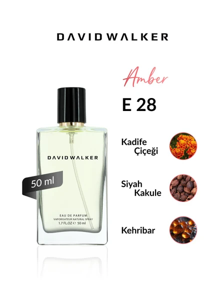David Walker E28 Exclusive 50ML Erkek Parfüm | Amber ürün görseli 1