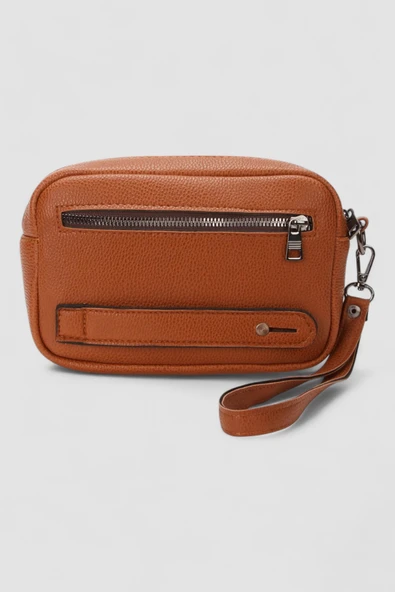 Lederax Suni Deri Erkek Clutch, Kozmetik, Seyahat ve El Çantası LD508 - 7