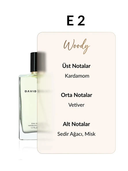 David Walker KEUMO E2 Exclusive 50ML Erkek Parfüm | Woody-Fresh - Resim 2