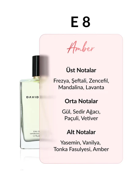 David Walker NAVIGETEUR E8 Exclusive 50ML Erkek Parfüm | Amber - Resim 2