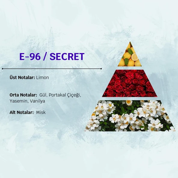 David Walker SECRET E96 50ML Ferah&Oryantal  Erkek Parfüm - Resim 3