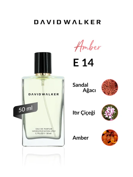 David Walker BRUNET E14 Exclusive 50ML Erkek Parfüm | Amber ürün görseli 1