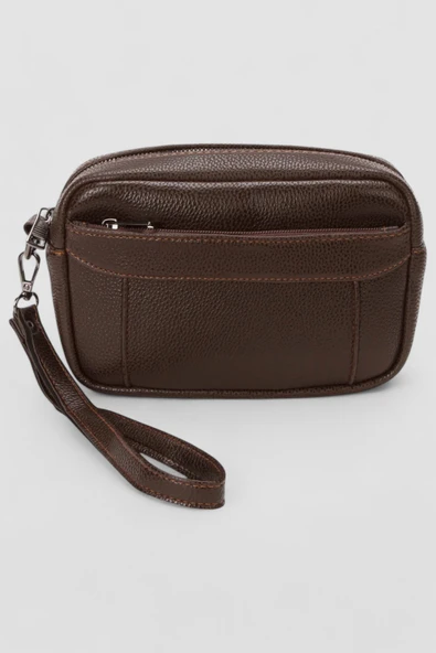 Lederax Suni Deri Erkek Clutch, Kozmetik, Seyahat ve El Çantası LD508 - 11