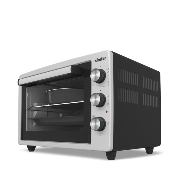 3426 İnox Gri 34 LT Statik Mini/Midi Fırın - 4 Fonksiyon, Programlanabilir Pişirme & Isı Kontrol - Resim 2