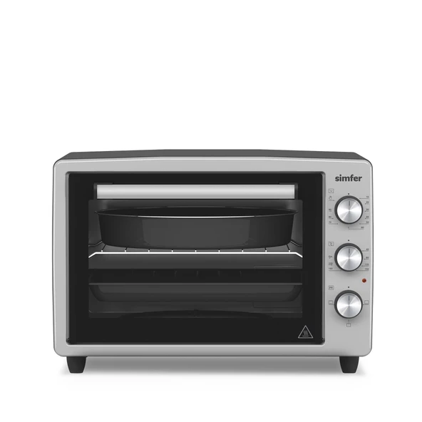 Simfer 3426 İnox Gri 34 Litre Statik Midi/Mini Fırın - 1