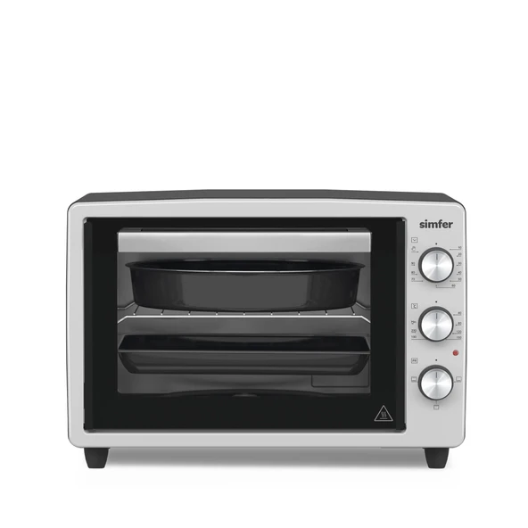 3426 İnox Gri 34 LT Statik Mini/Midi Fırın - 4 Fonksiyon, Programlanabilir Pişirme & Isı Kontrol ürün görseli