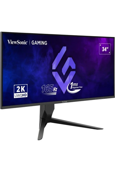 VIEWSONIC 34" VX3480-2K-PRO 2K UWQHD 1MS 165HZ 2XHDMI DP HDR10 FREESYNC PREMIUM GAMING MONITOR - 2