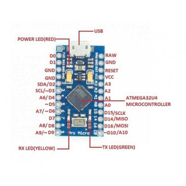 Arduino Pro Micro Klon 5V 16MHz - 2
