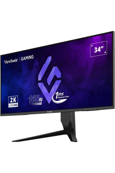 VIEWSONIC 34" VX3480-2K-PRO 2K UWQHD 1MS 165HZ 2XHDMI DP HDR10 FREESYNC PREMIUM GAMING MONITOR - 3