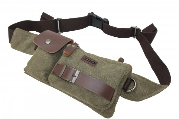 Ççs 31283 Kanvas Kumaş Bel Çantası, Çapraz Göğüs Çanta - 5