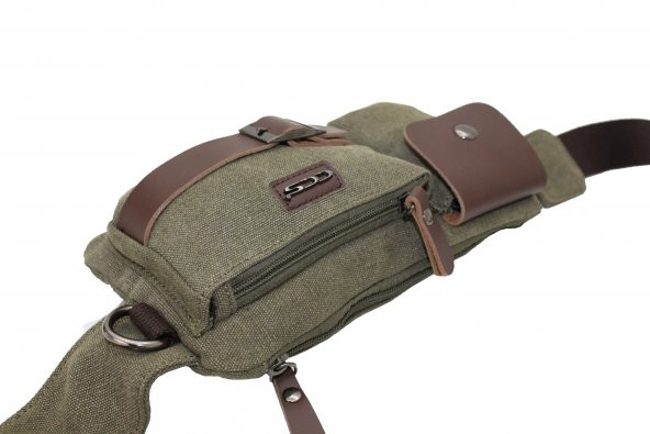 Ççs 31283 Kanvas Kumaş Bel Çantası, Çapraz Göğüs Çanta - 8